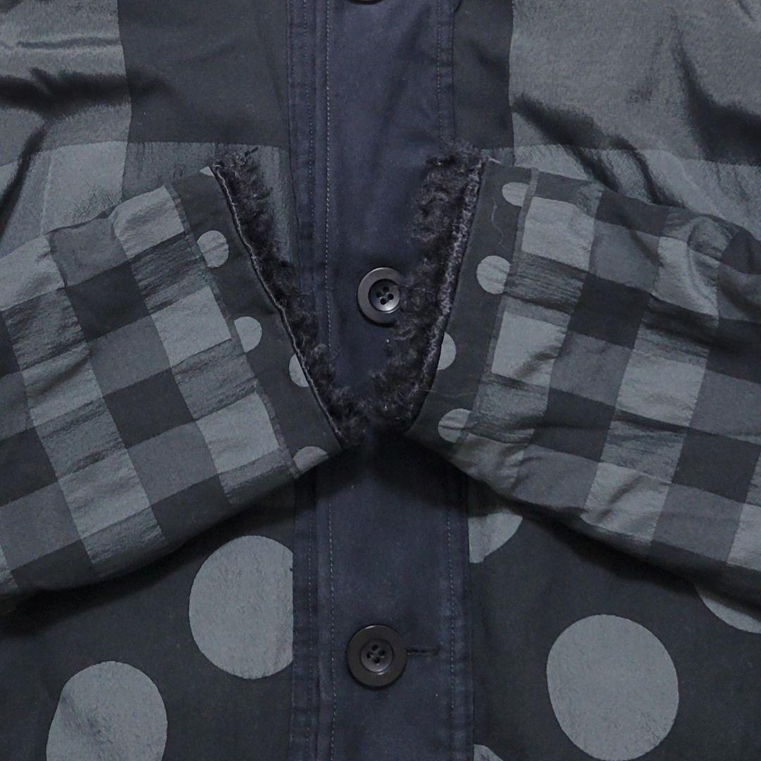 リバーシブル✨センソユニコ　tb　パッチワークデザイン　ハーフコート　フード