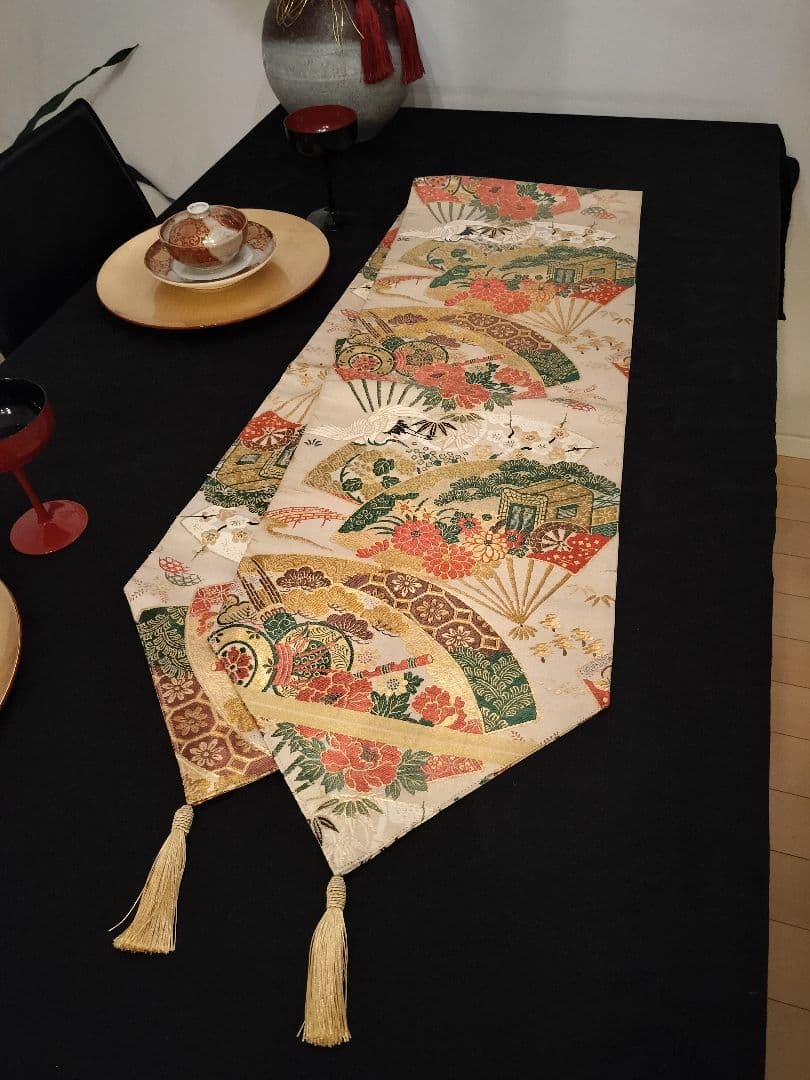 A932高級‼️ひな祭り‼️花嫁衣装帯‼️1ｍ95cm