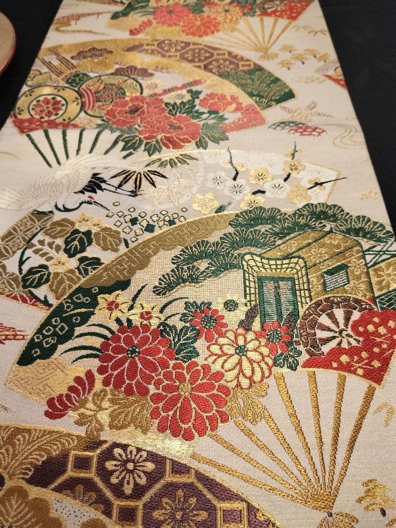 A932高級‼️ひな祭り‼️花嫁衣装帯‼️1ｍ95cm