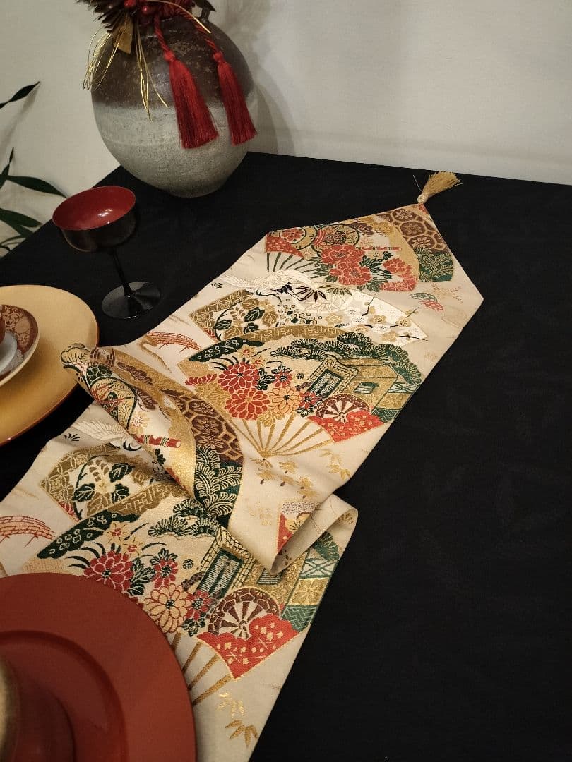 A932高級‼️ひな祭り‼️花嫁衣装帯‼️1ｍ95cm