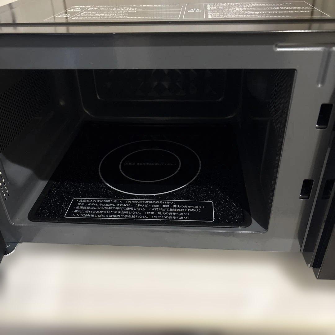 山善CRW-F180 ブラック 単機能電子レンジ美品