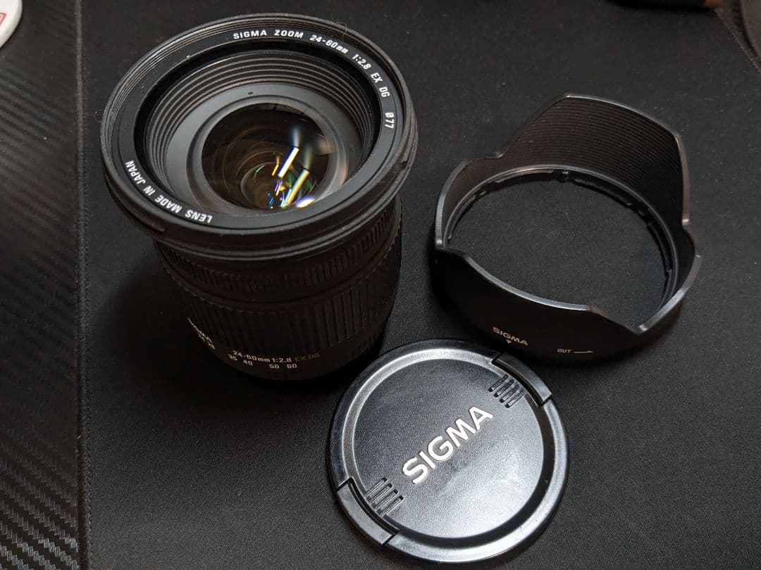 SIGMA 24-60mm 1:2.8 EX DG Canon EF フード付き