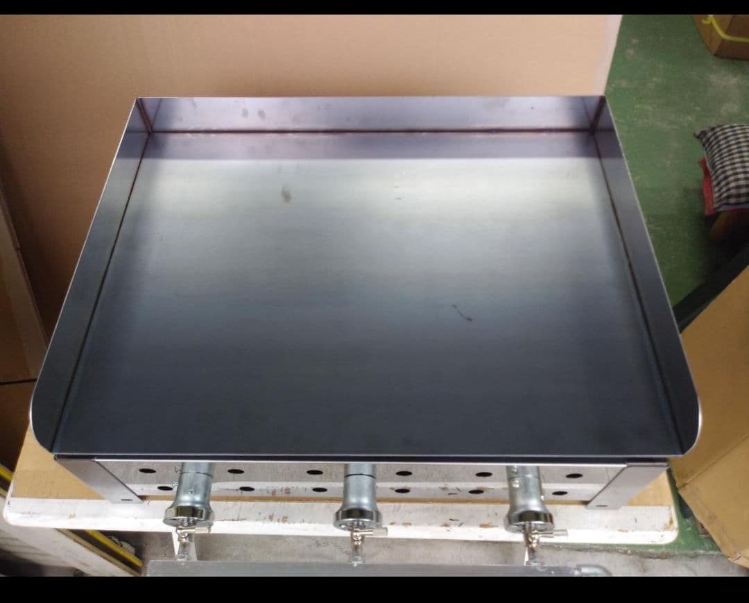 業務用　極厚６ミリ　鉄板焼き　３辺フチ付　学園文化祭り　グリドル　ＢＢＱ　LPG