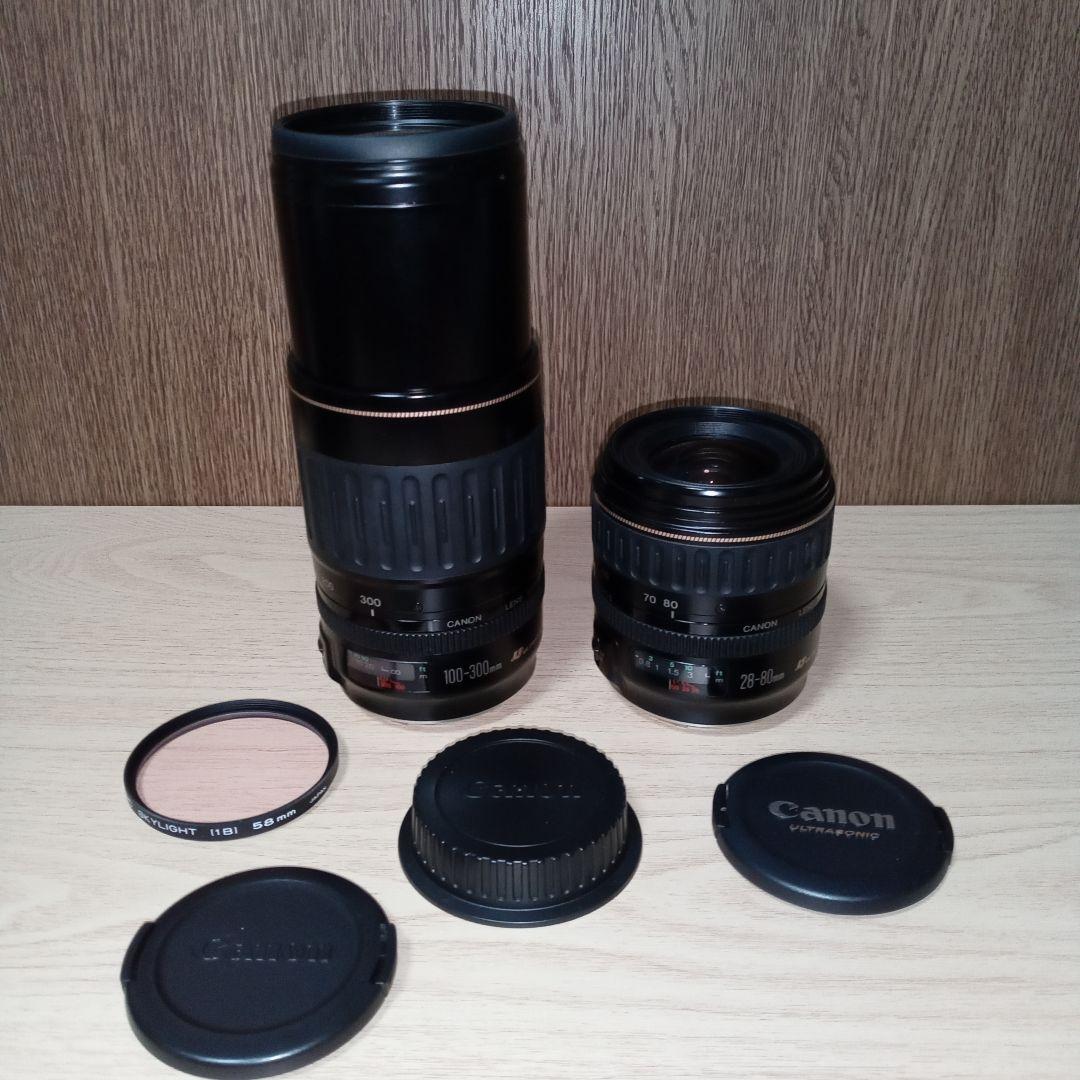 ★Canon★EOS 100QD 一眼レフカメラ＋レンズ2本セット★中古品★