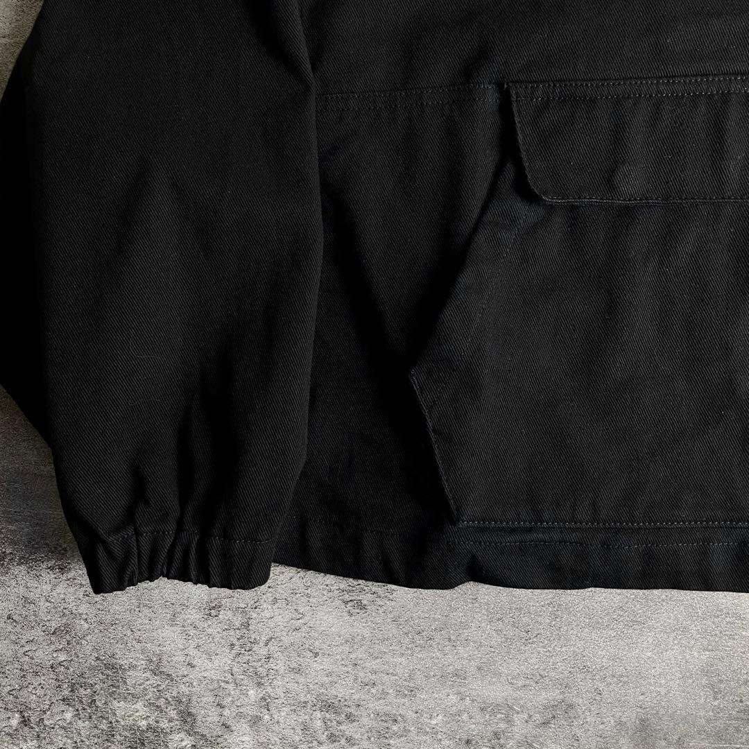 harapeco twill セットアップ ハーフジッププルオーバー パンツ 黒