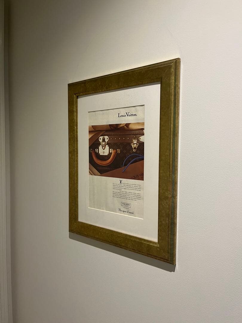 ルイヴィトン　ビンテージ（ヴィンテージ ）アドポスター額縁付