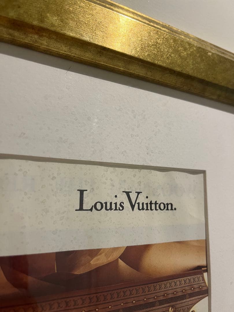 ルイヴィトン　ビンテージ（ヴィンテージ ）アドポスター額縁付