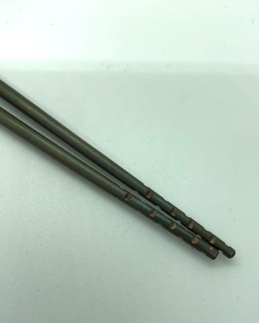 木村清雲 作 純銀南鐐鳥頭火箸 約140g