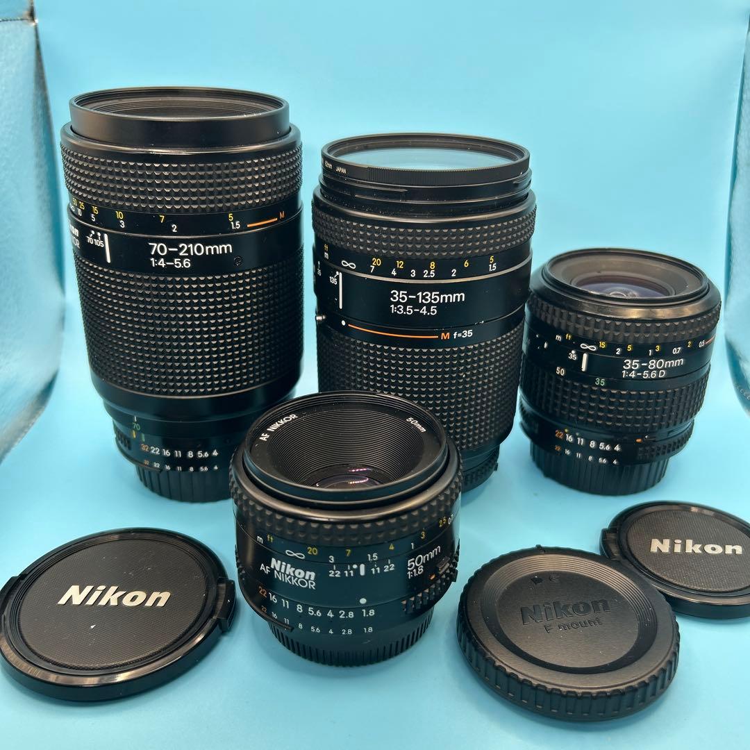 Nikon D70 超美品 ズームレンズ4本付属デジタル一眼 ベタ付き等全く無し