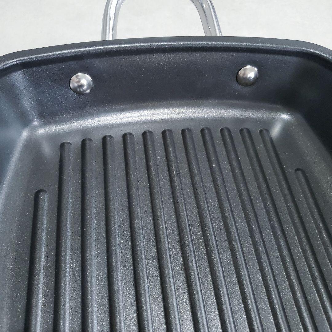 【極美品】マイヤー MEYER スクエアグリルパン 24cm IH対応