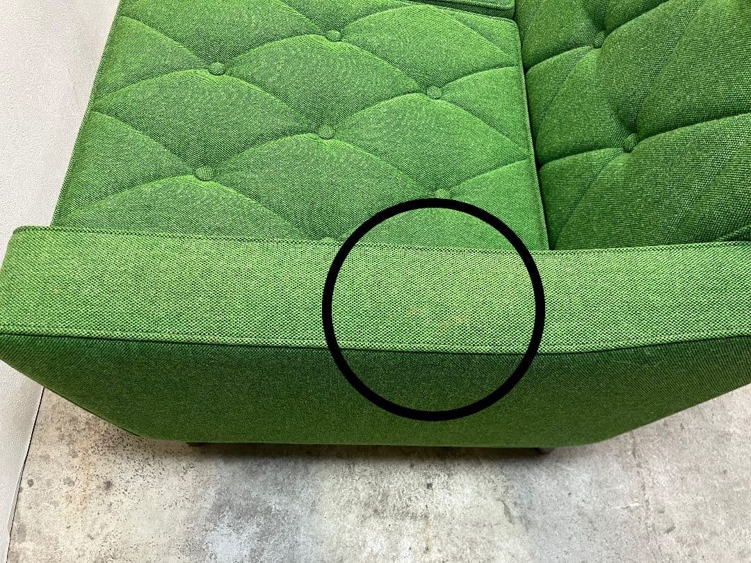 【カリモク60】ロビーチェア 3シーター グリーン