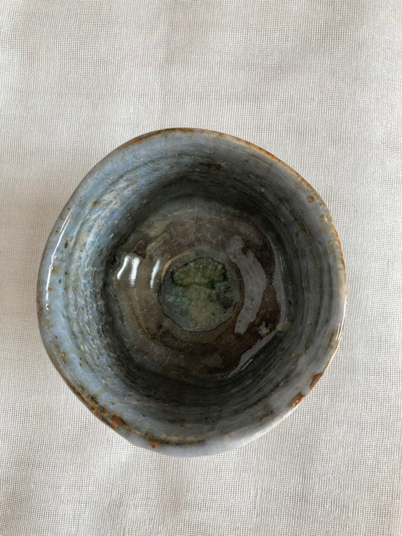 信楽焼／土灰志野茶碗／B13