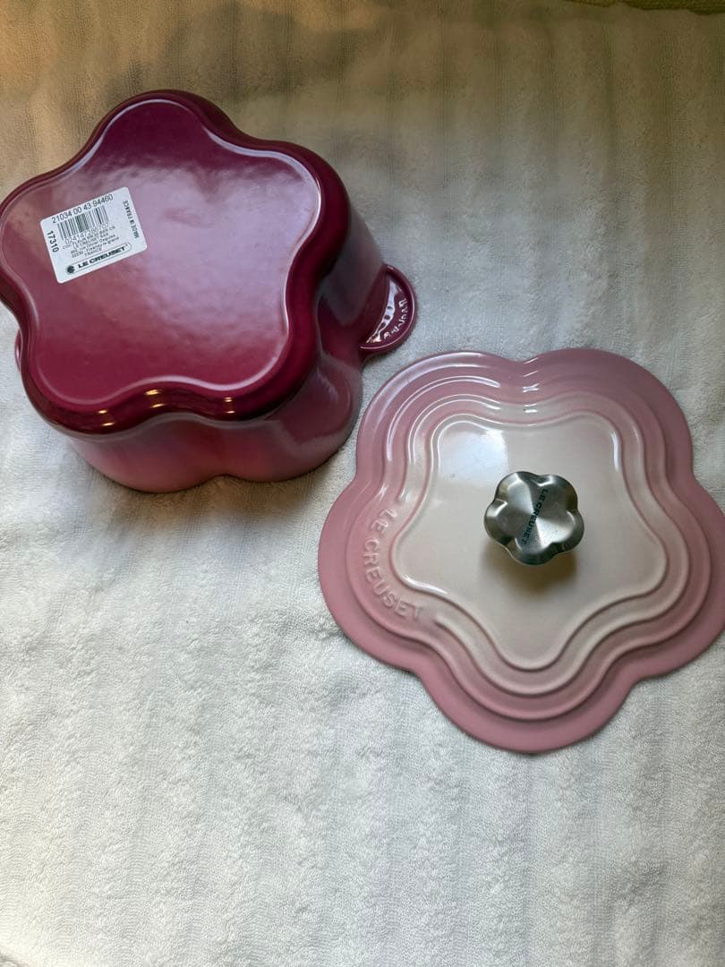 LE CREUSET ココットフルール ブーケピンク