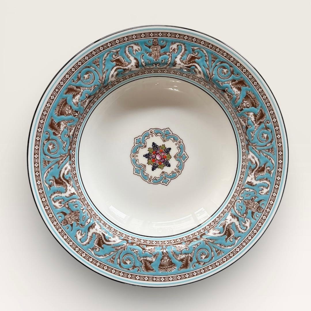 未使用❤️黒壺❤️ウェッジウッド❤️フロレンティーンターコイズ❤️スープ　パスタ皿　ペア