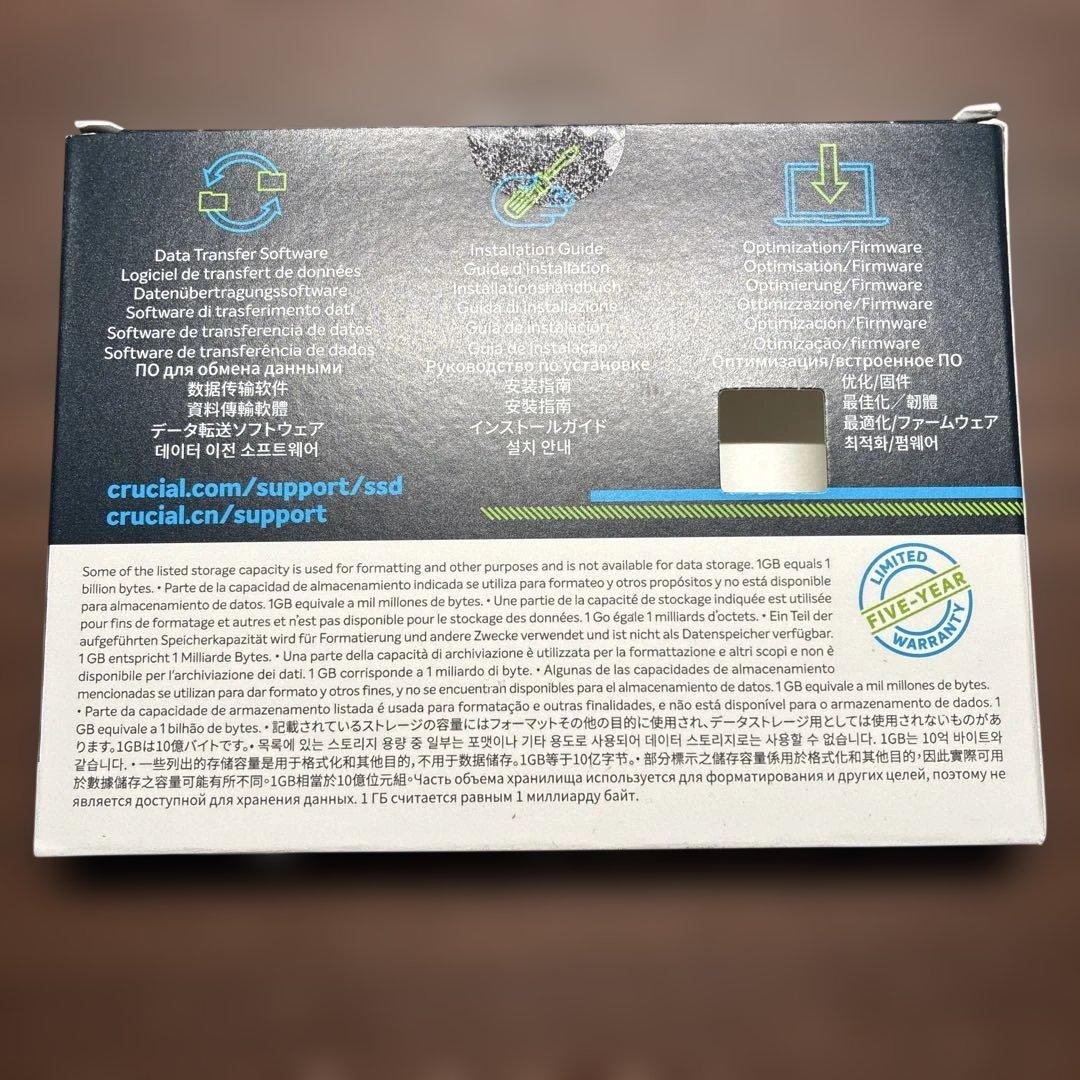 【新品】 4TB SSD Crucial CT4000MX500SSD ①
