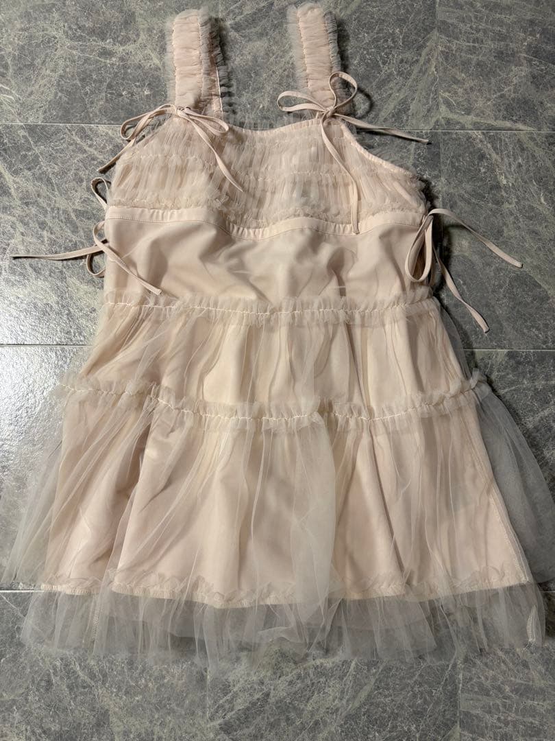 merry jenny チュールコルセットミニワンピース