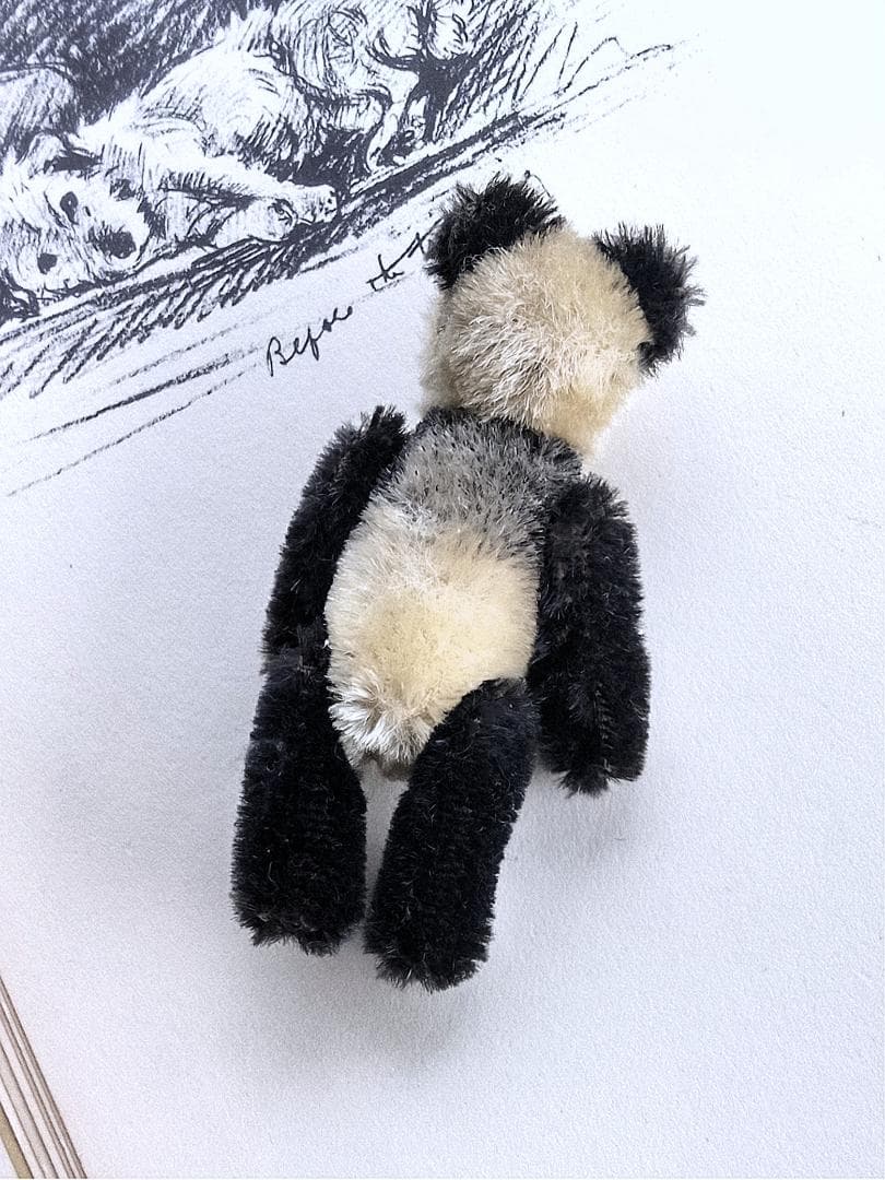 きっとあの子のお友達　ドイツ　こぐま　シュコー　パンダ　 アンティーク　９ｃｍ