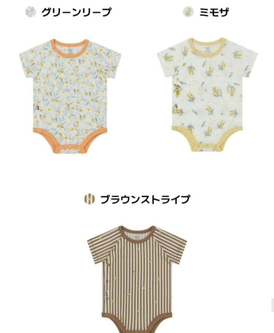 KONNY コットンメッシュボディスーツ 7点セット 12M