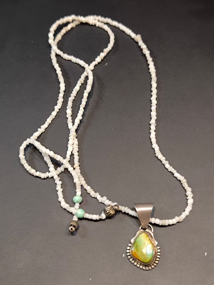 ハンドメイド シルバーペンダント ネックレス ナバホ インディアンジュエリー