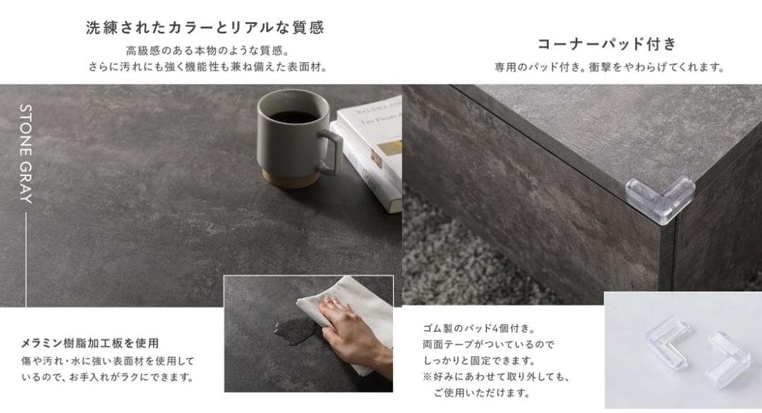 送料無料 センターテーブル ローテーブル 70×70cm 引出し2杯付 N3
