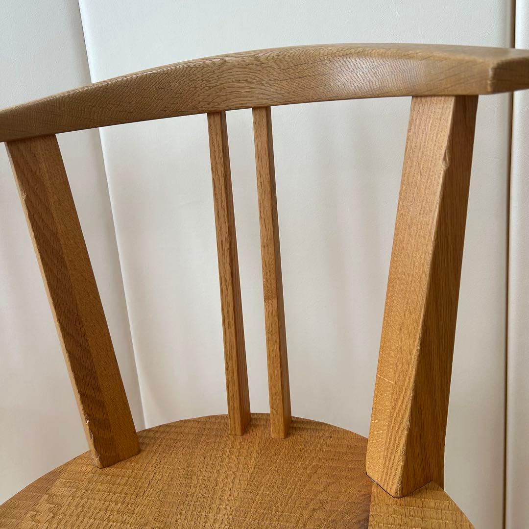 HIRASHIMA ヒラシマ　無垢材 2脚　座刳り　曲げ木　ウィンザー　極希少品