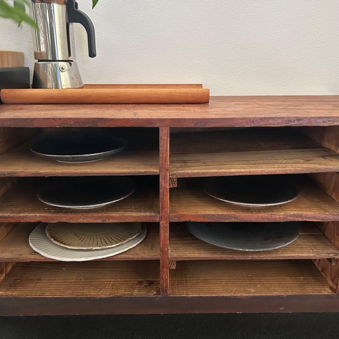 みい　収納棚　棚　ショーケース　古家具　レトロ　アンティーク　ヴィンテージ