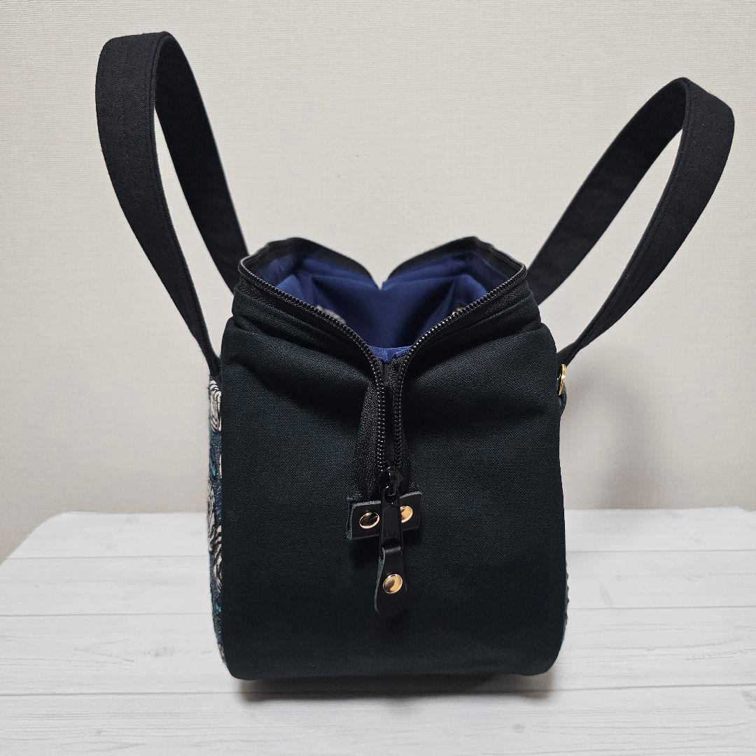 r.ぽってりボストンL rosy ブルーグリーン ミナペルホネン