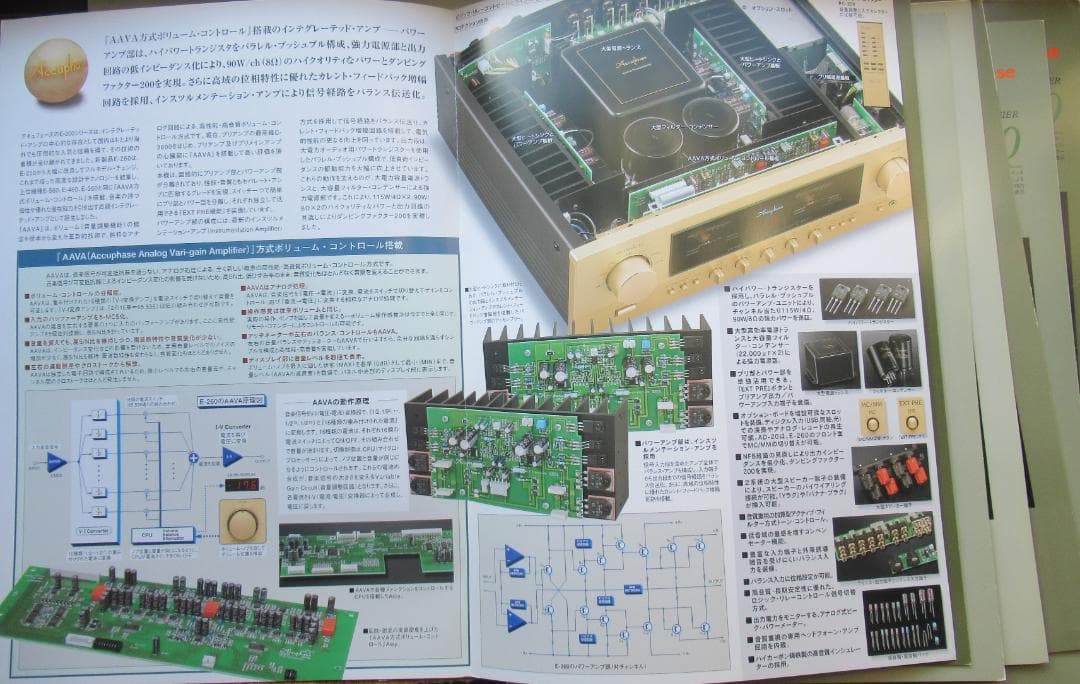 アキュフェーズ・Eシリーズプリメインアンプ・カタログ一式（31点）