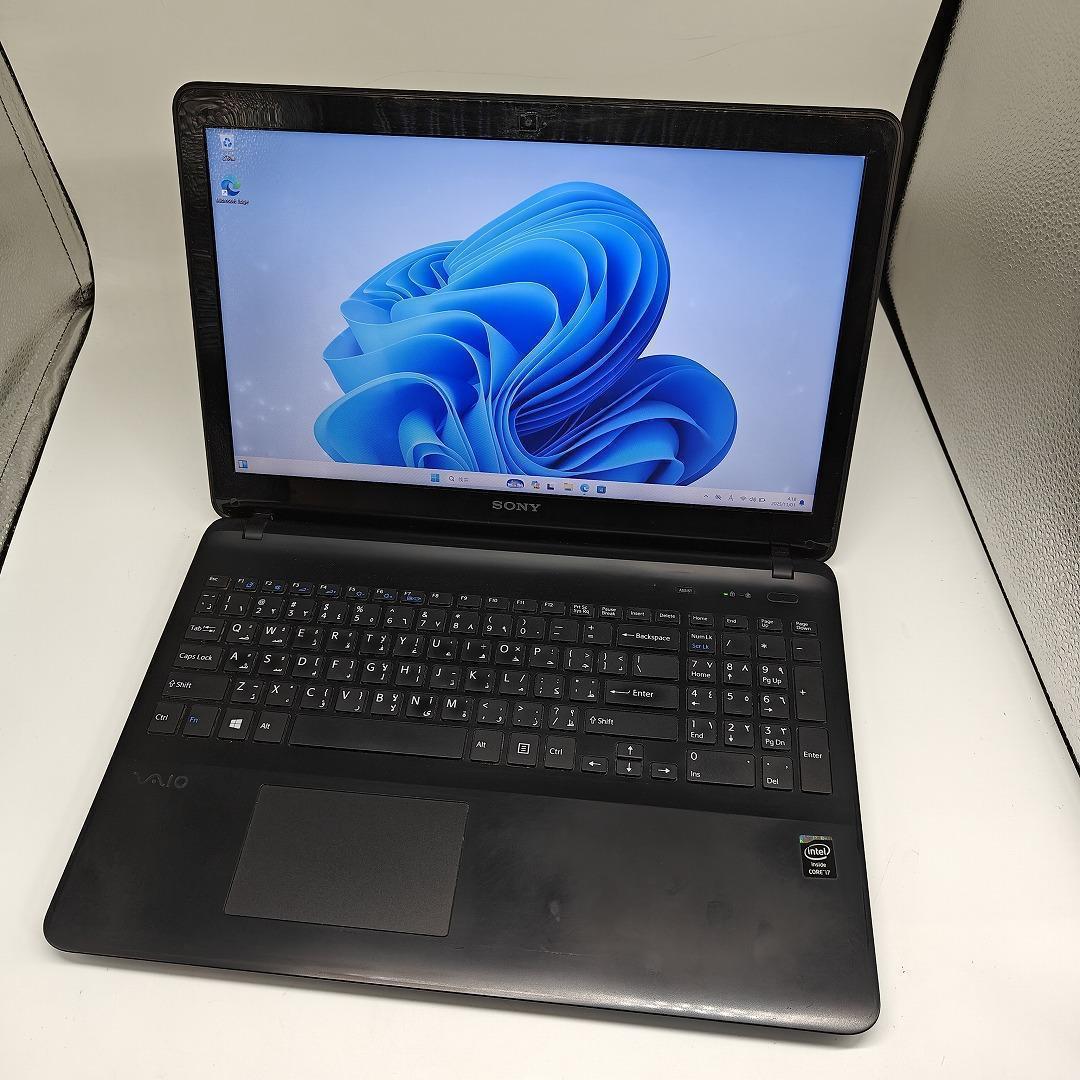 【VAIO】SVF 爆速i7 新品SSD512GB 16GB ブラックノートPC