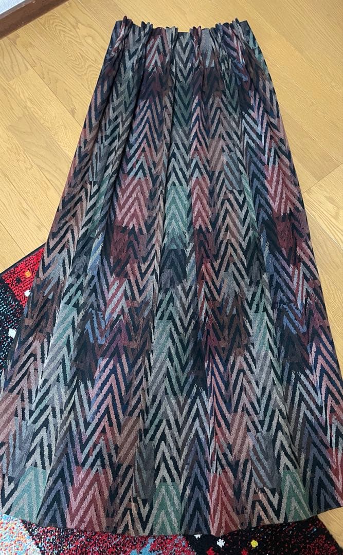 川島織物セルコンドレープカーテン特注サイズ2枚+小さい窓用特注サイズ4枚セット