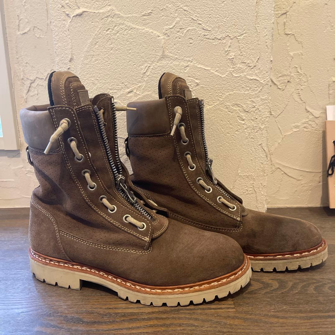 BALMAIN ブラウン スエード ブーツ