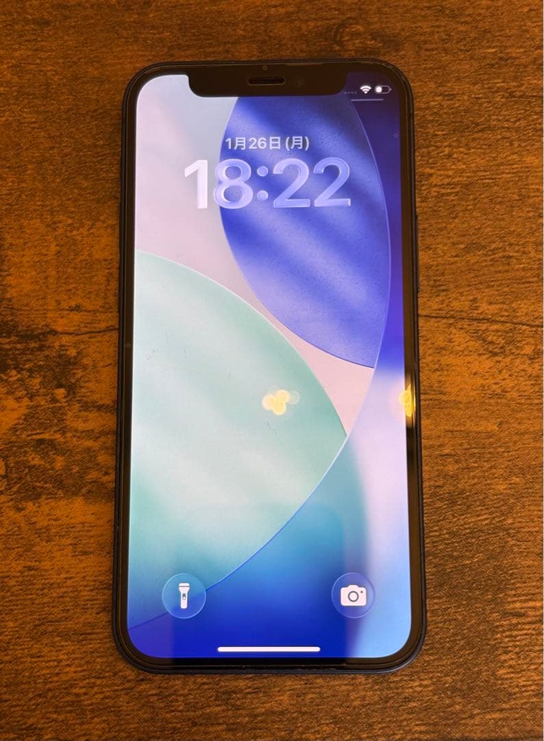 iPhone 12 mini 64GB ブルー SIMフリー バッテリー 86%