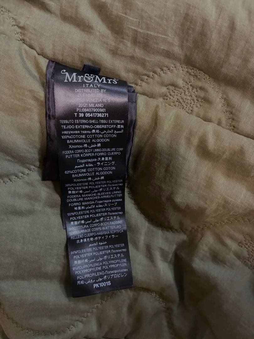 mr&mrs italyモッズコート美品ミスターアンドミセスイタリー日本限定品