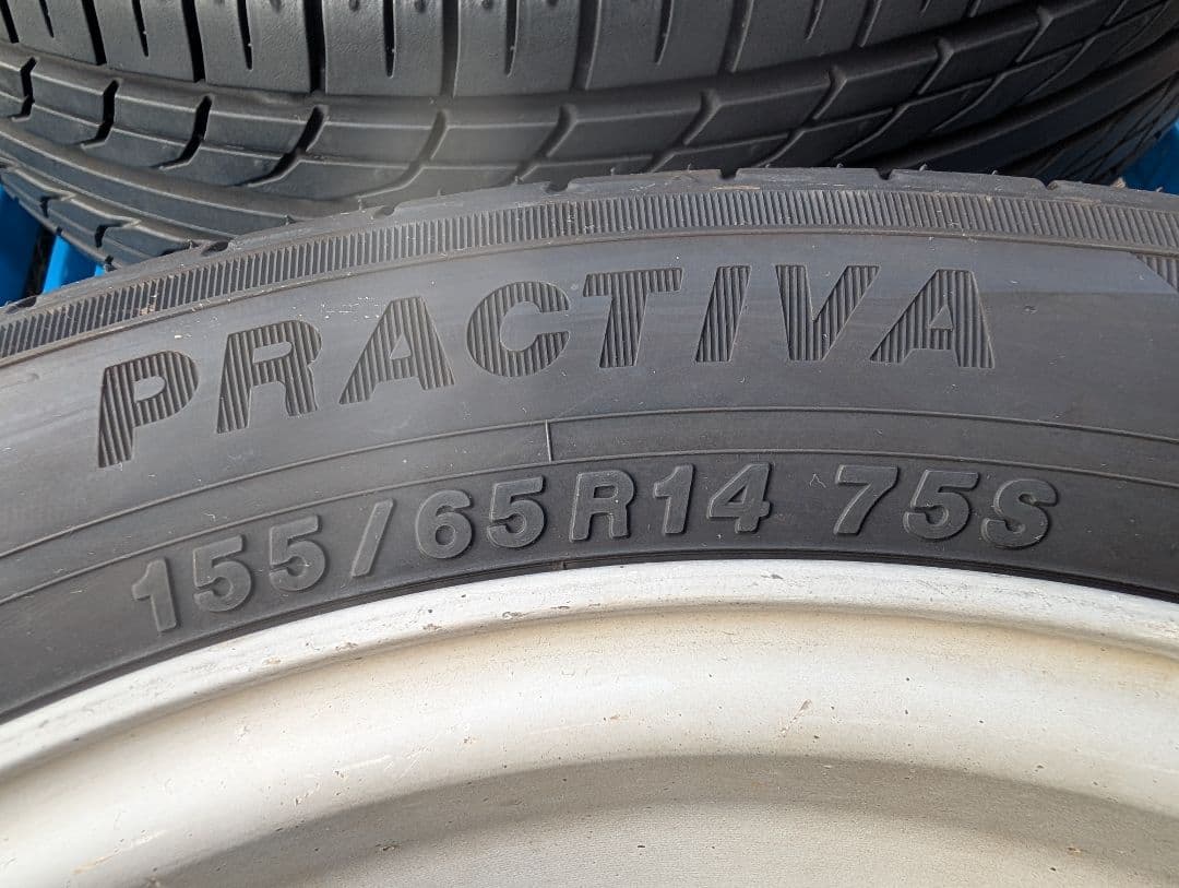 ②中古品 ダイハツタント2024製タイヤ付き純正ホイール4本セットの2本