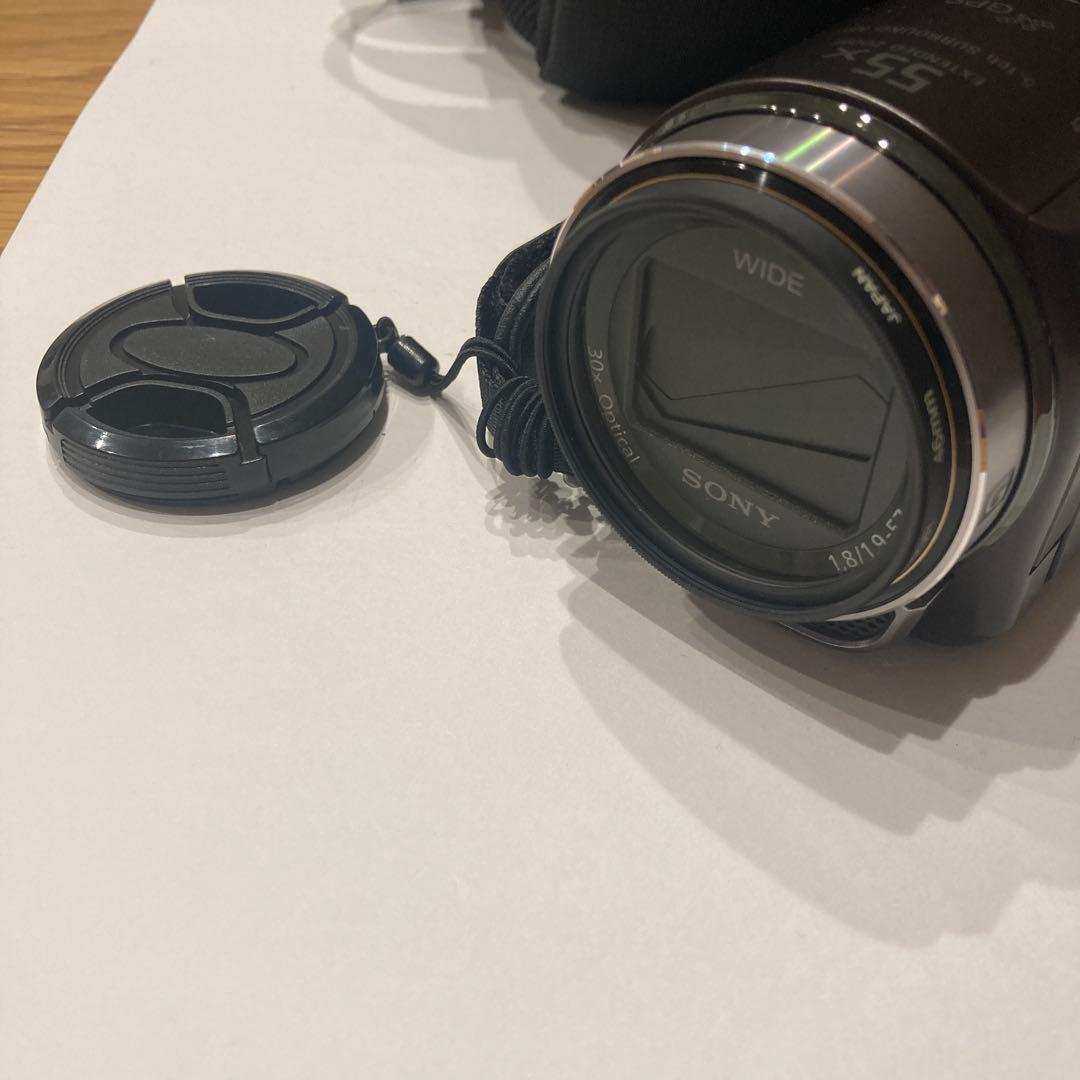 SONY ビデオカメラ HDR-CX430 社外レンズプロテクター付き