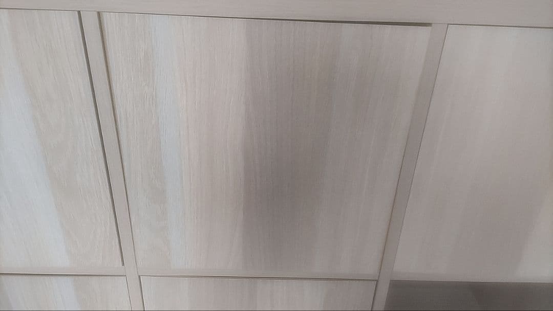 IKEAのシェルフユニット　ホワイトステインオーク調