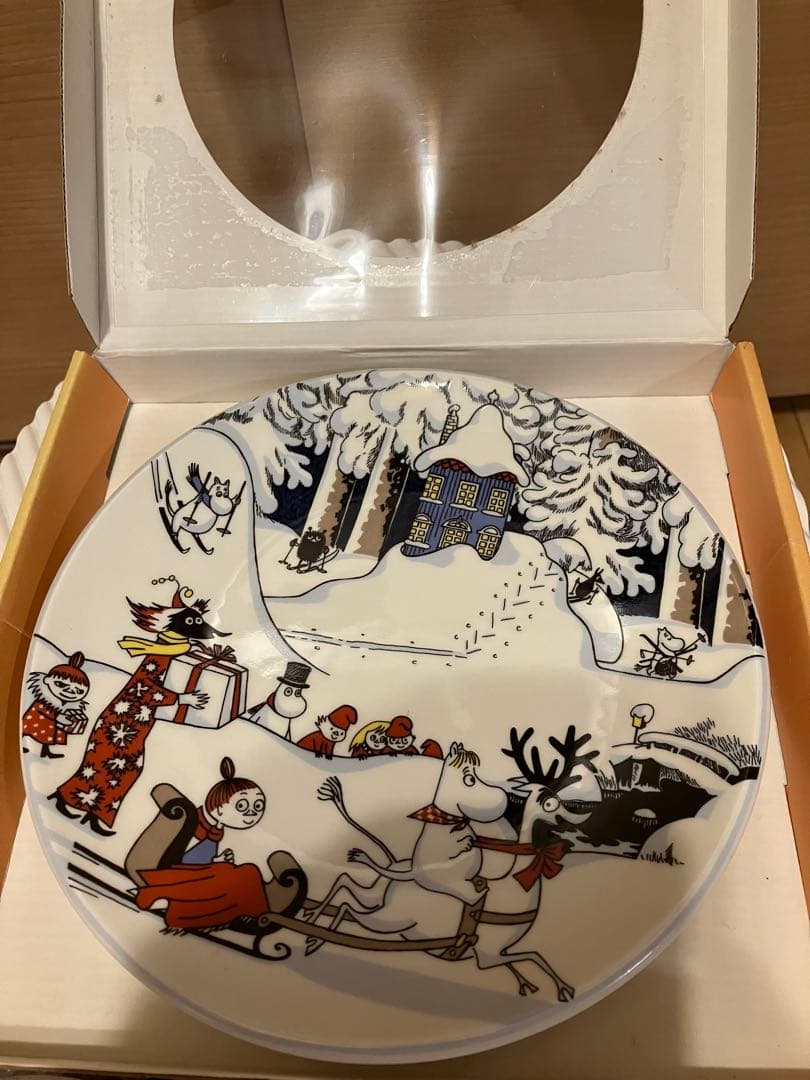 ARABIA ムーミン 陶磁器 プレート 冬の風景
