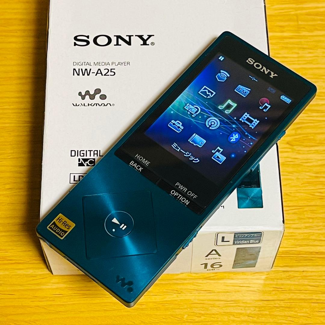 【美品】SONY NW-A25 16GB シリコンカバー・ノイキャンイヤホン付き