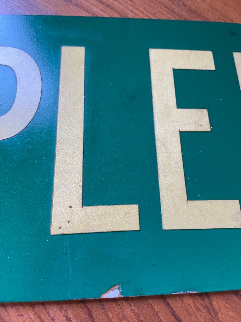 アンティーク　サイン　プレート　APPLEBY LA看板 道路標識　アメリカ