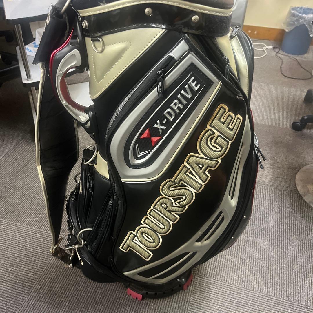TourStage X107 キャディバッグ JALロゴ付き 宮里優作使用品
