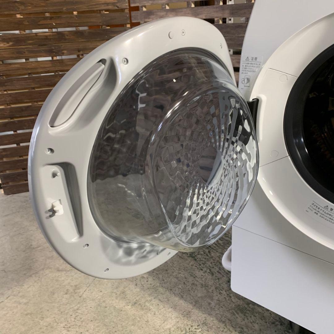 J881 シャープ SHARP 10kg ドラム洗濯機 ※破損箇所有