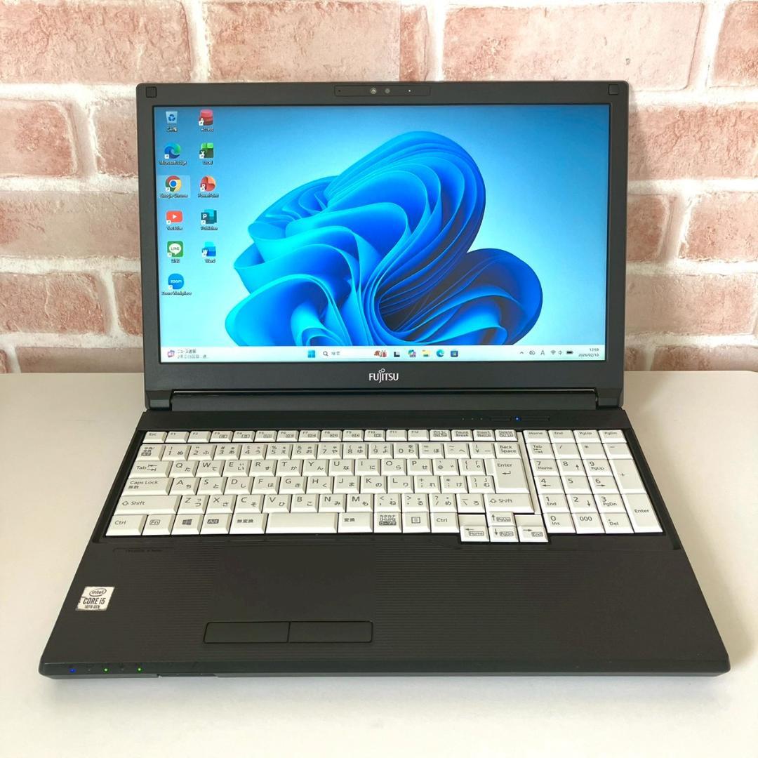 ★おすすめスペック★ テンキー付き 第10世代i5 ドライブ付き 富士通 493