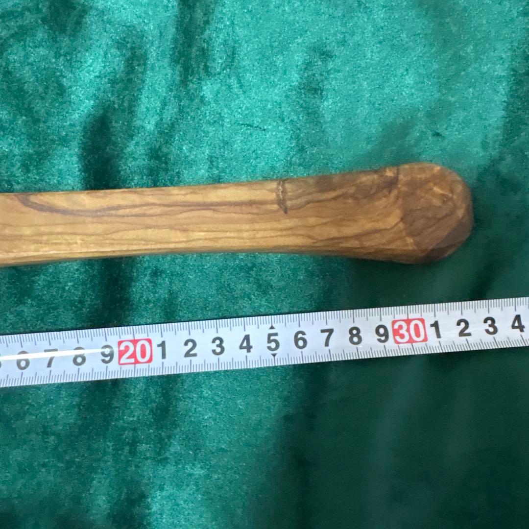 オリーブウッド　レードル　スプーン 約30cm 調理用