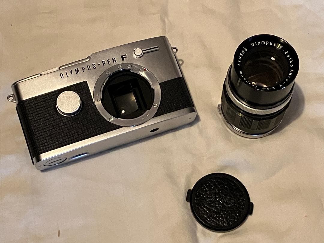 オリンパス Olympus pen ft 一眼レフ オールドレンズ付 作動品