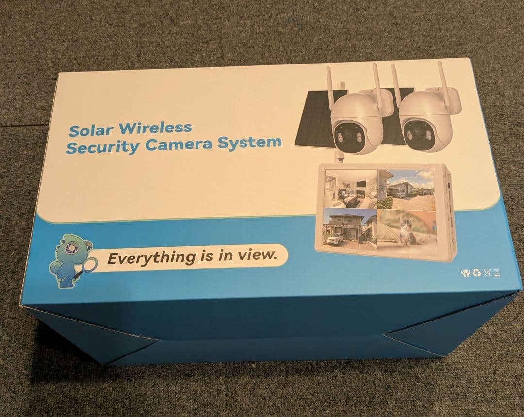 Jennov 防犯カメラ 屋外 ソーラー 400万画素 360°回転4Kモニター