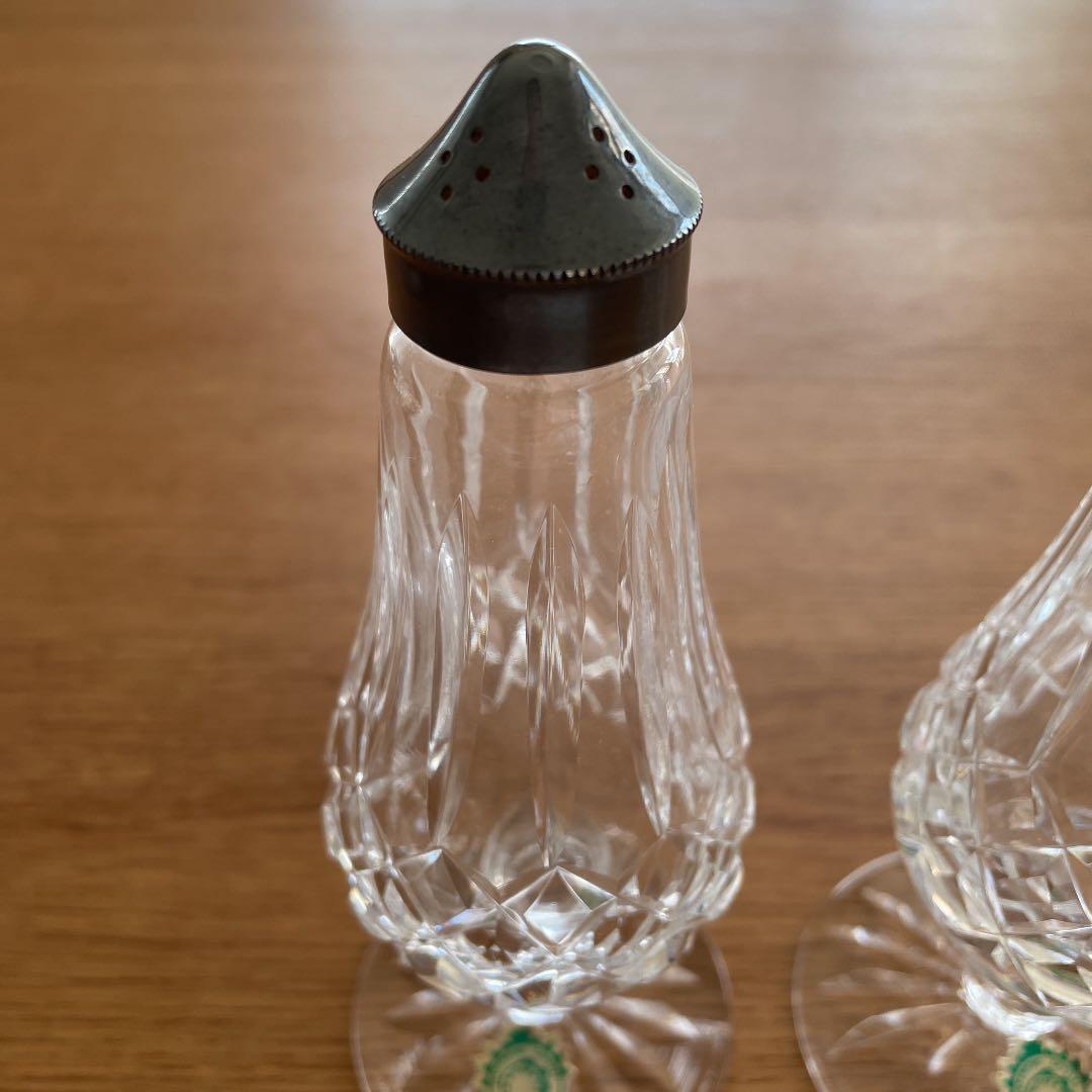 ウォーターフォード リスモア 脚付きソルト＆ペッパーシェイカーセット