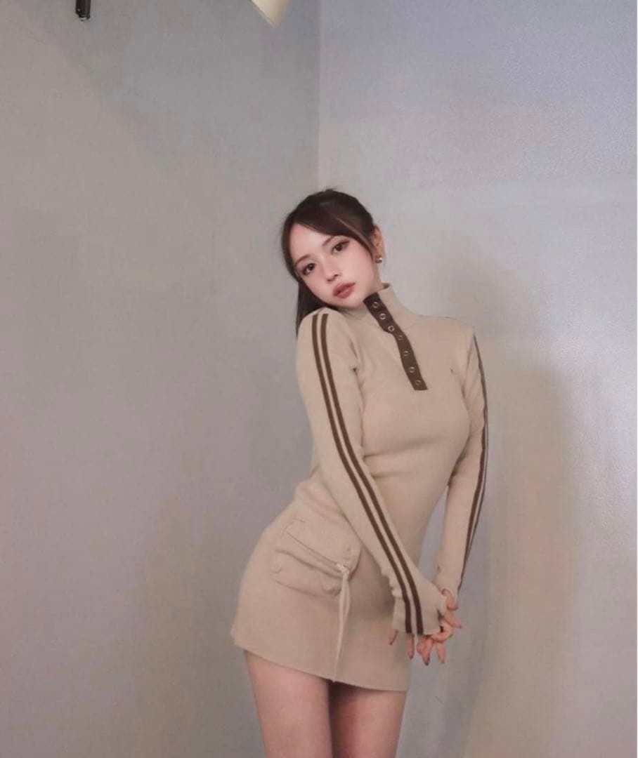 andmary ゾーイポケットミニドレス