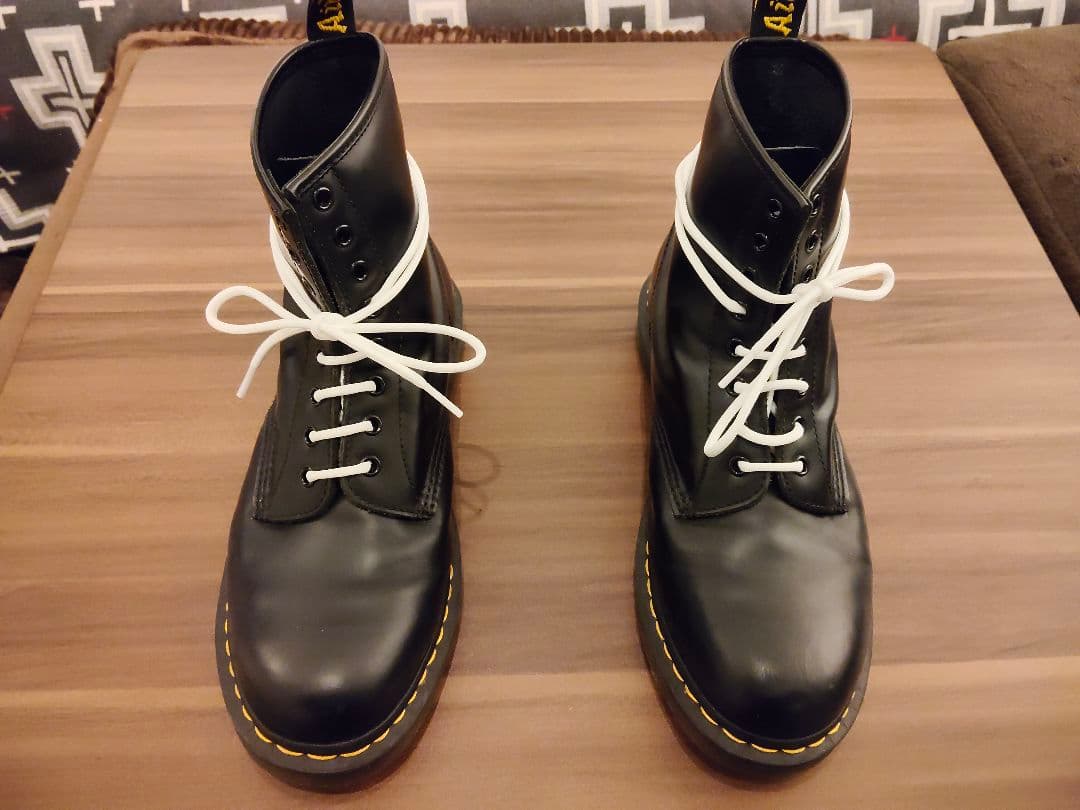 Dr. Martens ブラック 8ホールワークブーツ UK 10