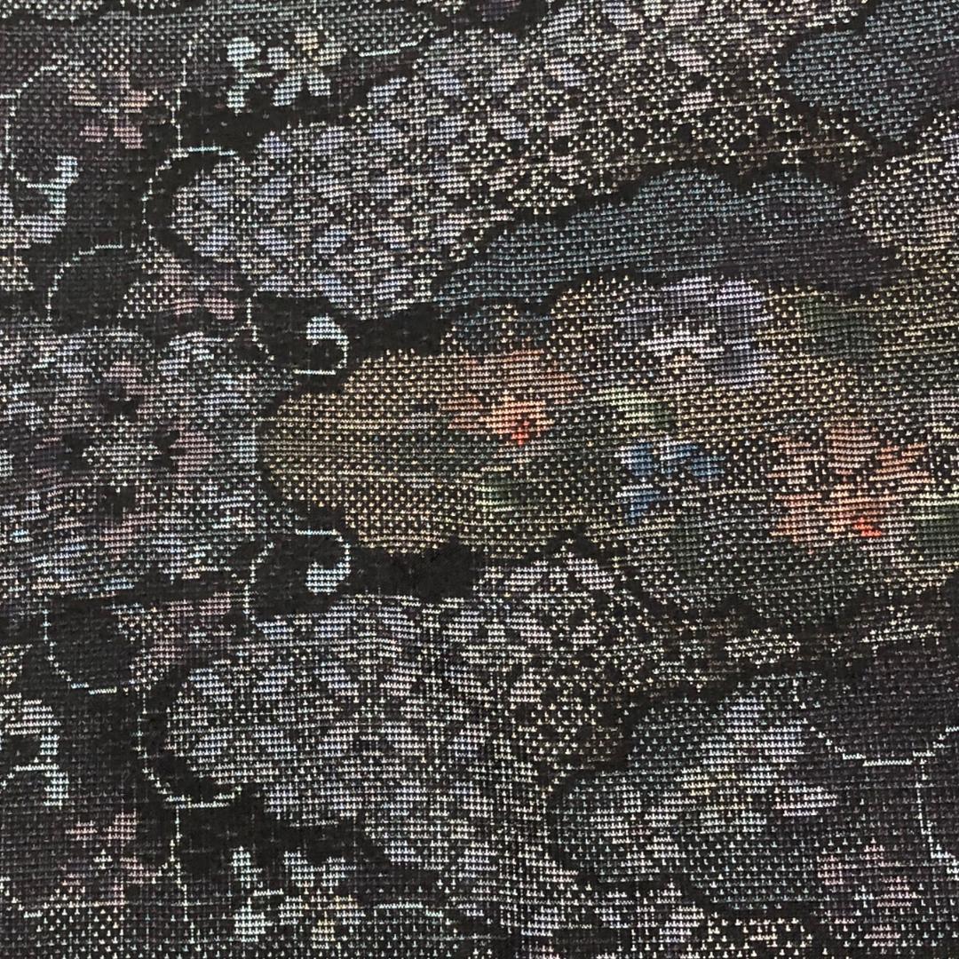 ⭐︎ 本場大島紬 カタス 7マルキ 七宝 亀甲 花唐草模様 K-5169