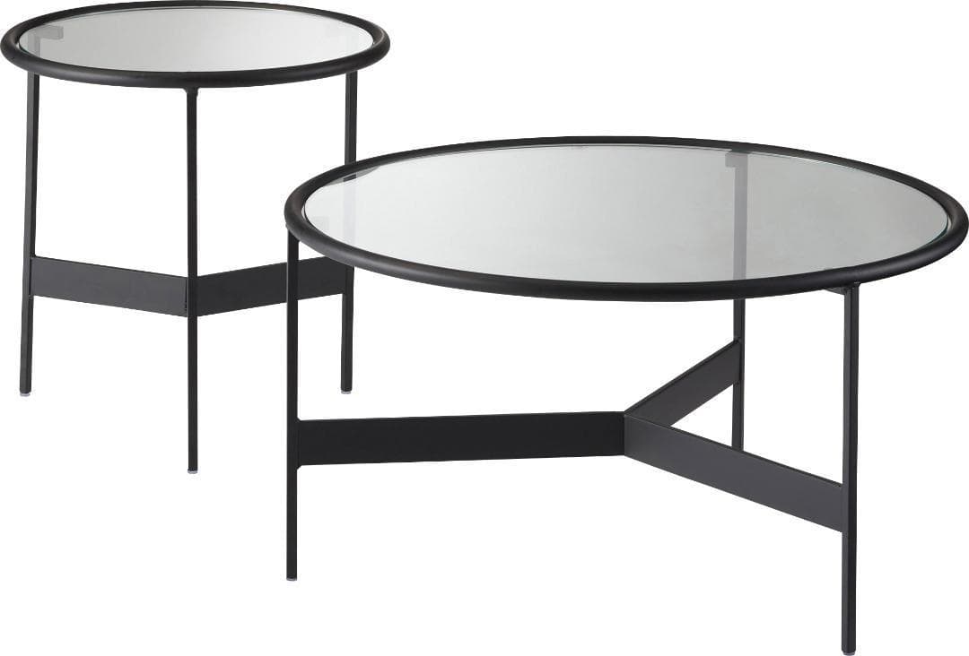 Sサイズ ガラステーブル サイドテーブル 高さ40cm HIT-240 N02